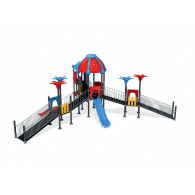 Loc de joaca din metal pentru copii cu dizabilitati Mes-502