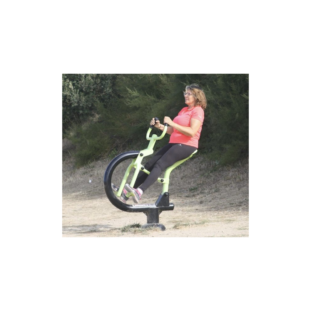 Aparat fitness de exterior pentru picioare, abdomen, biceps si umeri
