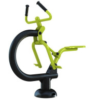 Aparat fitness de exterior pentru picioare, abdomen, biceps si umeri